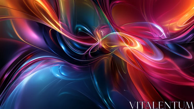 Color currents swirling through luminous digital waves.