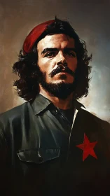 Heroic bust-length portrait with painterly chiaroscuro lighting