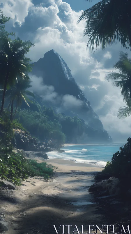 Tropical Peak Sanctuary: Mountain Cove Coastal Paradise.