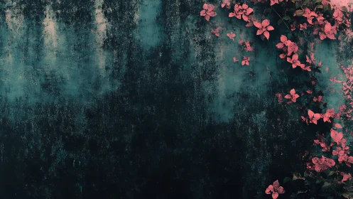 Coral Whispers Against Weathered Decay