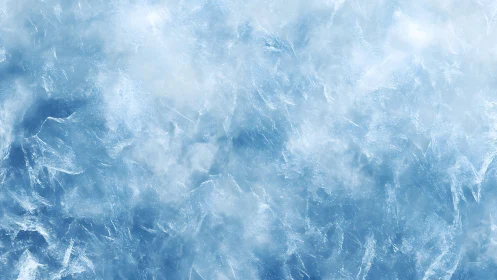 Abstract frosty ice texture background in cool blue tones.