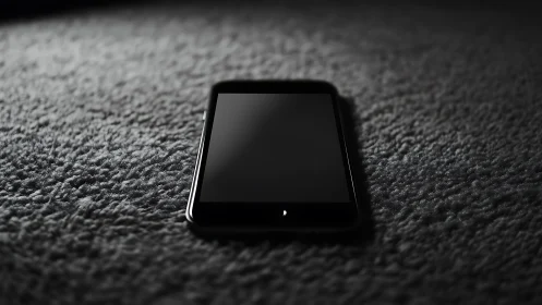 Mobile Device on Textured Surface in Low Light.