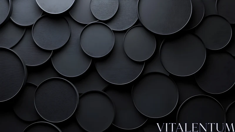 Midnight circles quietly stack into a soft geometric storm