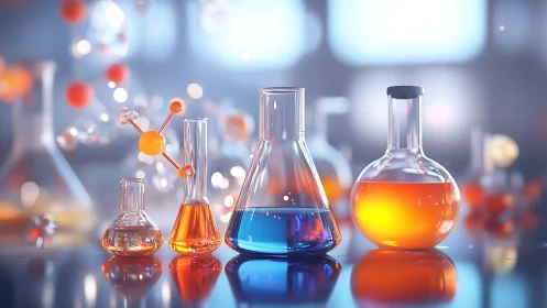 Glowing lab beakers turning everyday chemistry into wonder.