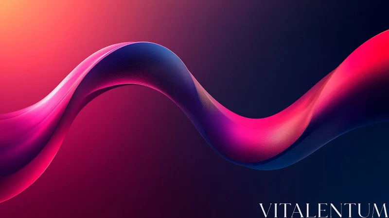 Neon ribbon drifts through twilight, bending color into sound