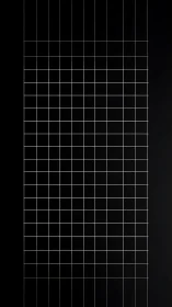 White grid lines on black vertical rectangular background field.