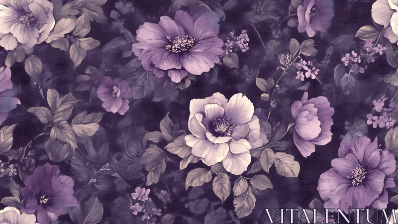 Purple Garden Dreams in Twilight Bloom.