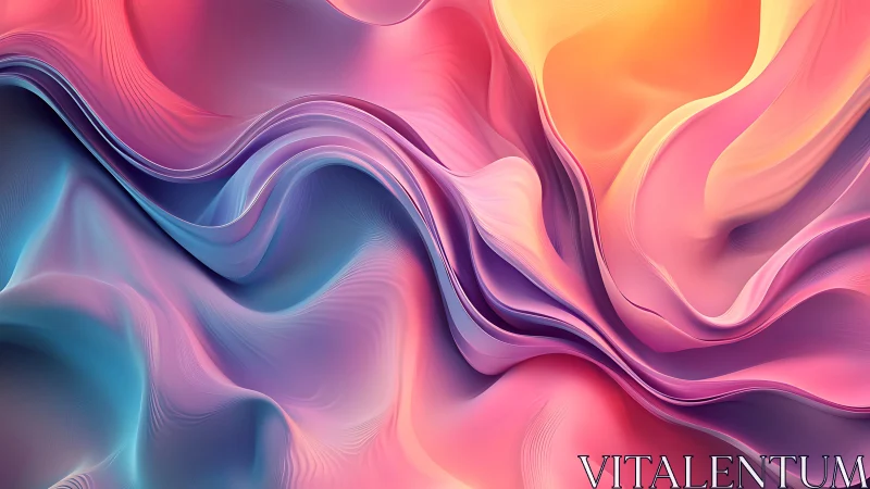 Gentle waves of pastel light flowing through soft twilight.