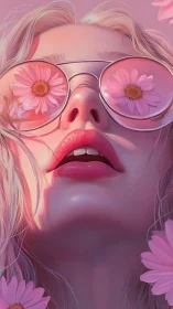 Dreamy pastel portrait welcomes spring through floral lenses
