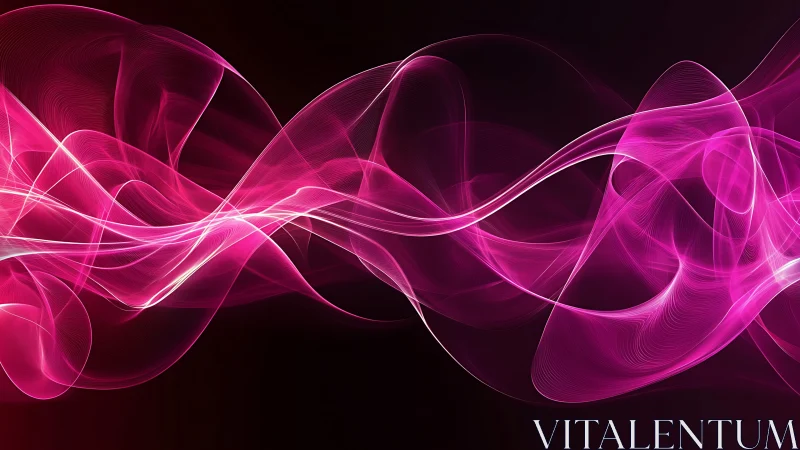 Neon ribbon currents weaving lucid magenta daydreams.