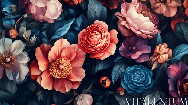 Velvet Garden: Blooms in Jewel Tones.