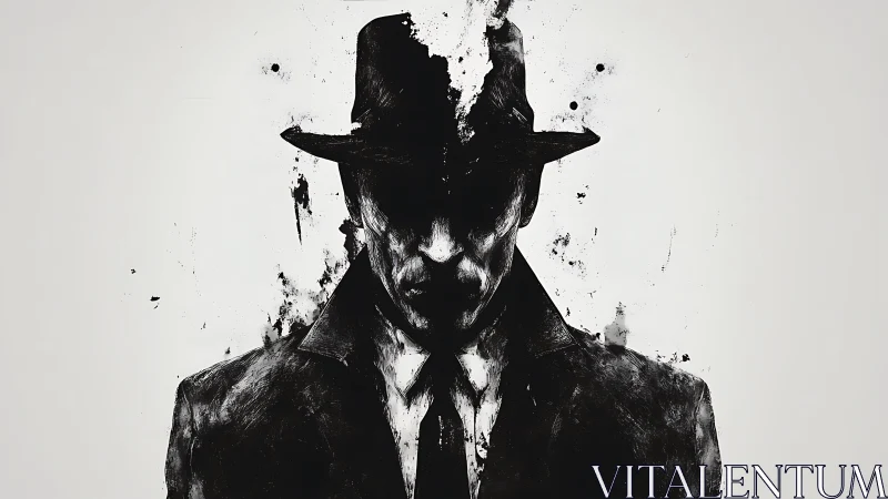 Inkstorm detective dissolves into splattered monochrome mystery