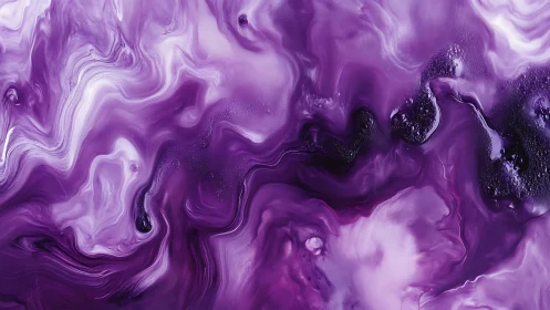 Lavender nebula pours across liquid space in velvet waves