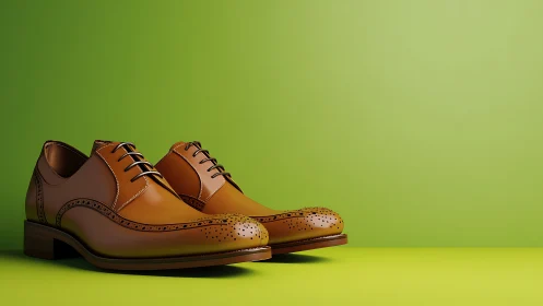 Polished tan dress shoes ready to step into your day.