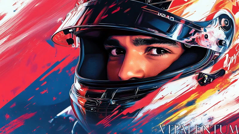 Eyes on the apex in a blaze of racing color and speed.