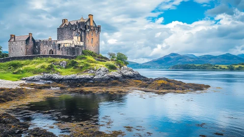 Eilean Donan Castle: Medieval Fortification Perched on Rocky Islet.