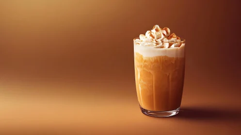 Creamy Caramel Delight with Whipped Cream Topping