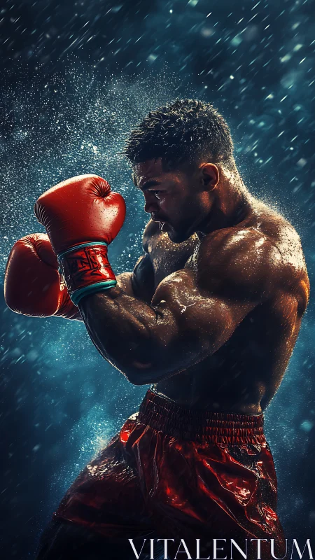 Champion Ready: Boxer in the Ring