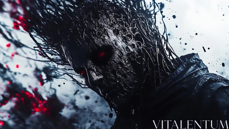 Molten shadow entity dissolves into chaotic tendrils.