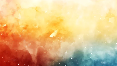 Nebulous color wash blending warm sunset to cool surf.