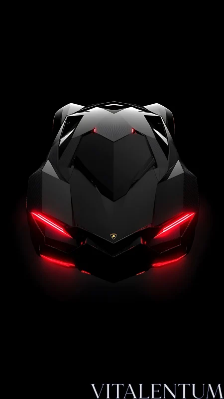 Midnight hypercar prowls like a stealth predator in neon