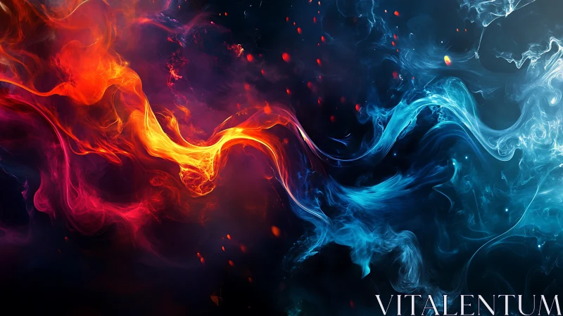 Fire and Ice Energy Flow Collision.