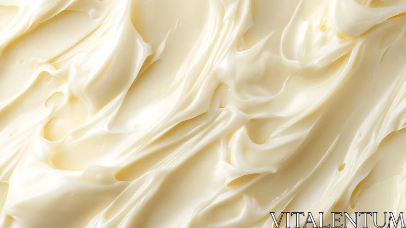 Smooth creamy butter texture in close-up abstract food photography.