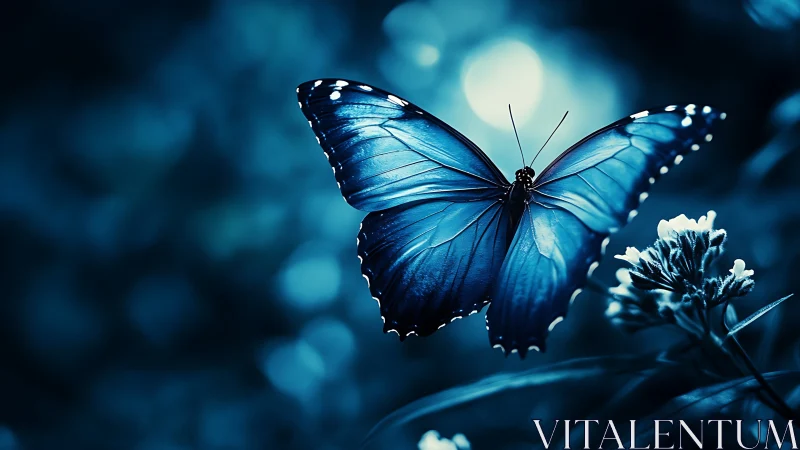 High contrast macro butterfly study with shallow depth of field
