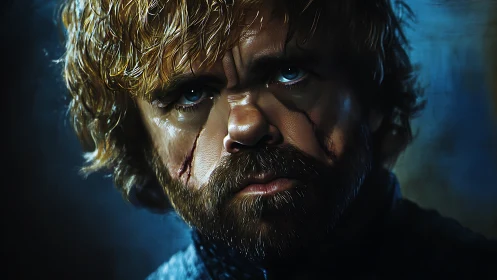 Haunting portrait reveals a scarred face and steady gaze