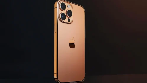 Gleaming Gold: iPhone Pro's Premium Design.