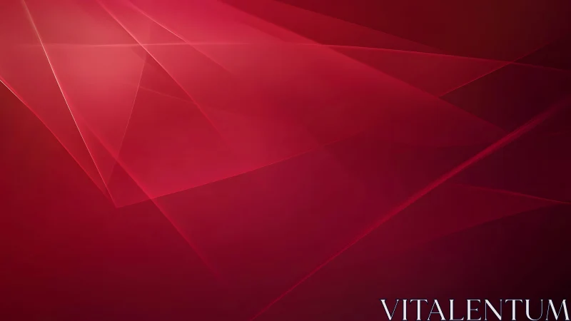 Abstract red geometric background with layered translucent shapes.