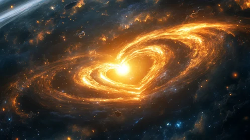 Luminous heart-shaped nebula encircles radiant cosmic core