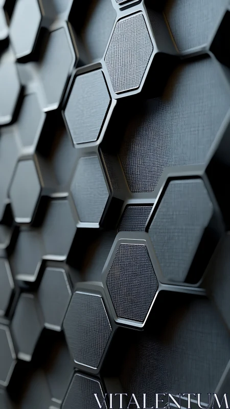 Gentle geometric honeycomb wall with sleek dark hexagons.