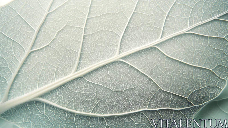 Translucent leaf venation rendered in high-key macro detail