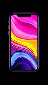 iPhone Notch Display Vibrant Fluid Abstract Wallpaper