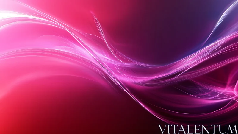 Curved magenta light trails create high-energy motion gradients