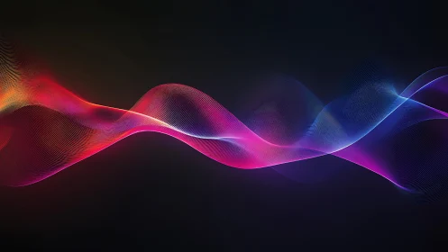 Chromatic sinusoidal light waves form dynamic spectral ribbon