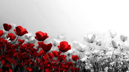 Crimson Rebels Stand Defiant Where Grayscale Dreams Surrender