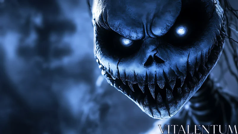 Moonlit nightmare grins wide as frostbitten shadows watch