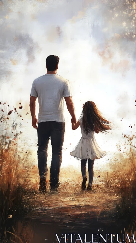 Two Souls Wander Through Golden Dust.