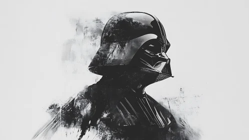 Brooding galactic warlord in charcoal cosmic silence.