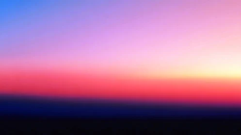 Soft gradient horizon glows with tranquil sunset light