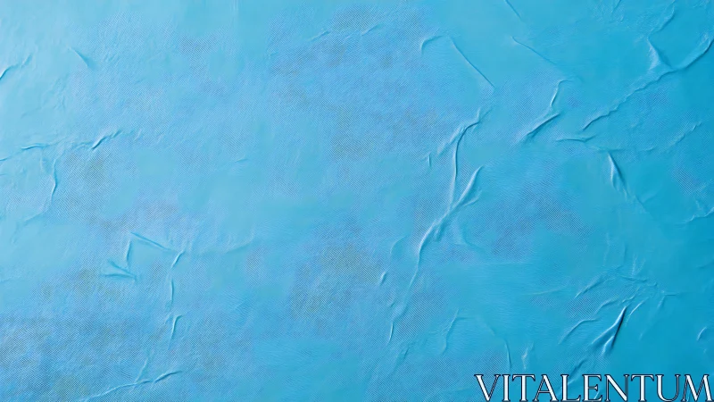 Crinkled sky-blue dreamscape of textured paper calm.