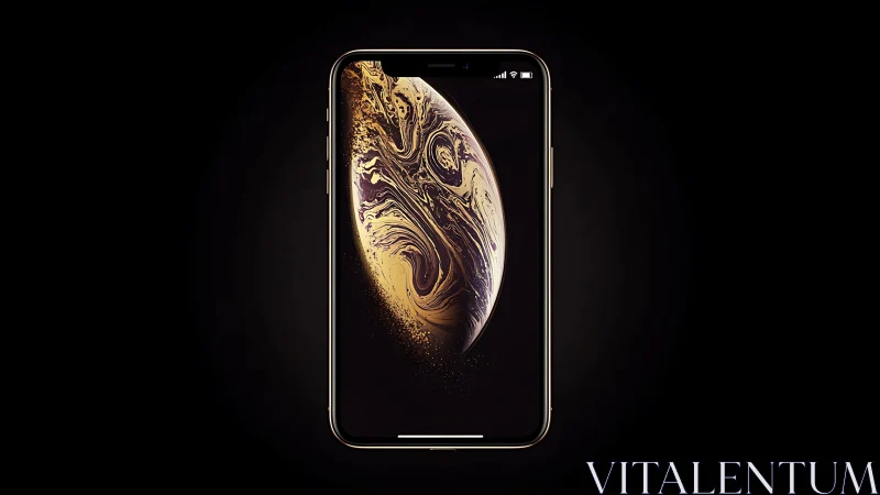 Luminous Marble Moon on Glass: Digital Reverie Glows.