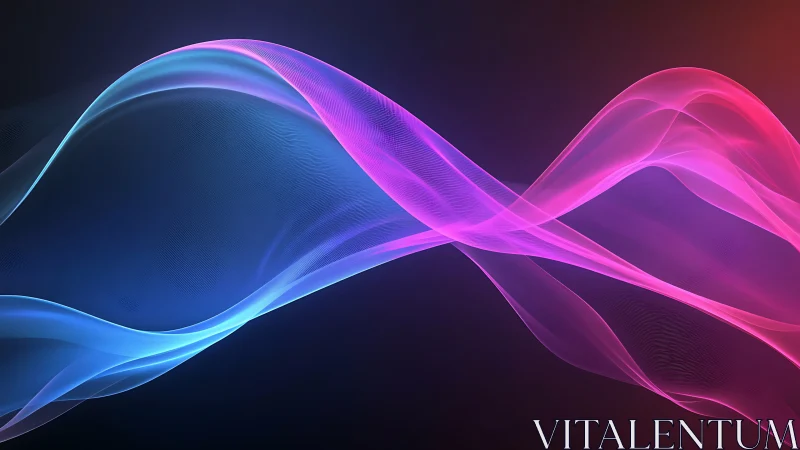 Gentle neon waves drifting through a twilight dreamscape.