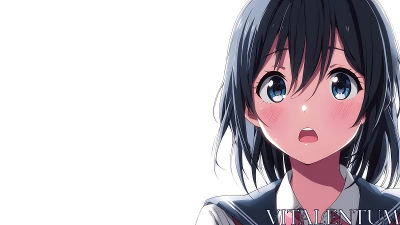 Wide-eyed confession hovers on the edge of her bright lips