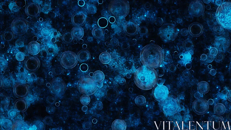 Galactic cyan ripples over deep nebula fractal field.