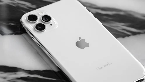 iPhone 11 Pro white glossy finish triple camera module alpine setting