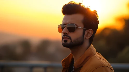 Sunset-drenched gaze turns city rooftop into quiet cinema