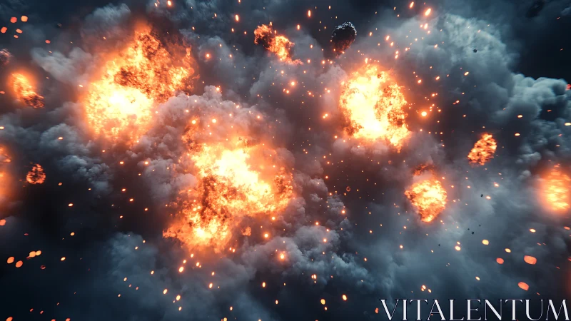 Explosive Fireworks Light Up the Sky with Breathtaking Energy